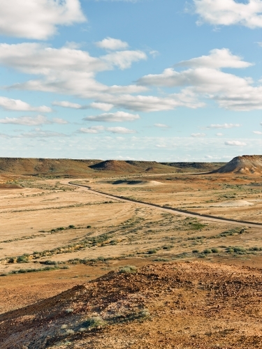 Dirt road through outback - Australian Stock Image