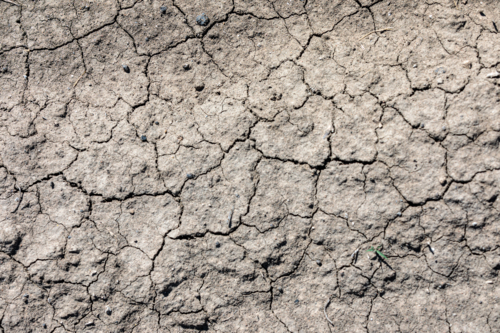 Drought affected farm land - Australian Stock Image