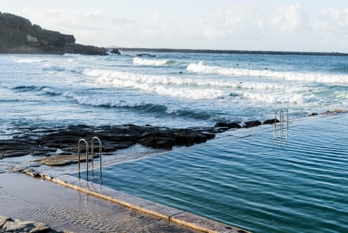 Empty ocean pool