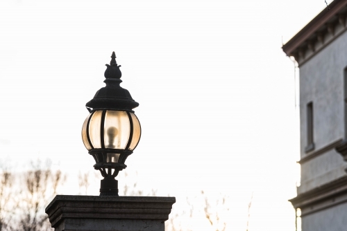 entrance lantern inner suburbs - Australian Stock Image