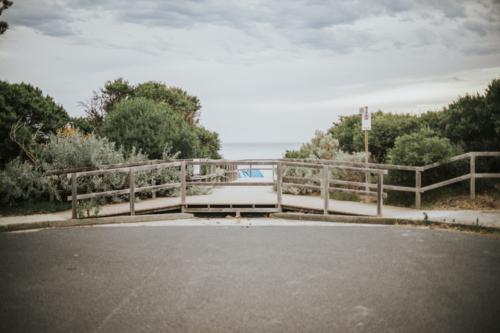 Entrance to the beach - Australian Stock Image