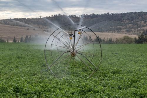 Farm Irrigation - Australian Stock Image