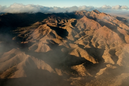 Flinders Ranges from air - Australian Stock Image