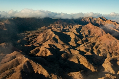 Flinders Ranges from air - Australian Stock Image