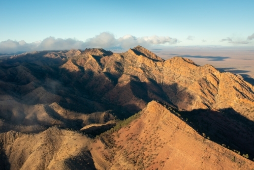 Flinders Ranges from air - Australian Stock Image