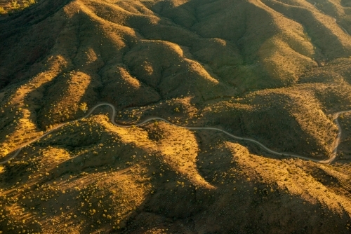 Flinders Ranges from air - Australian Stock Image