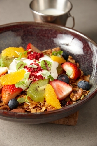Food dish on table - Australian Stock Image