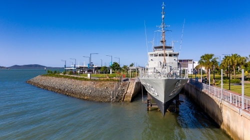 Frontal view of warship - Australian Stock Image