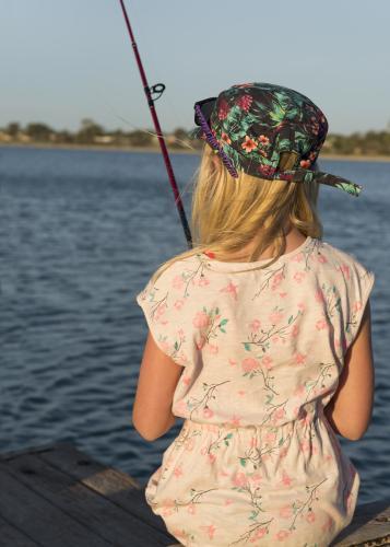 Girl Fishing - Australian Stock Image