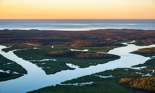 Graham Creek Curtis Island - Australian Stock Image