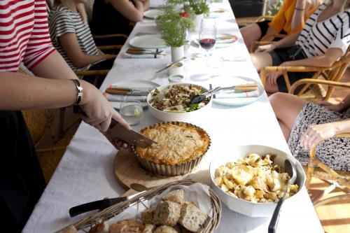 Group of women having lunch