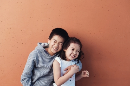 Happpy young Asian boy - Australian Stock Image
