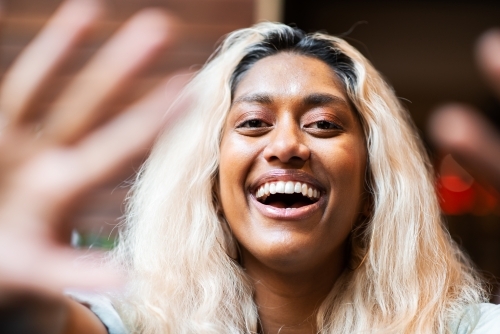 happy woman - Australian Stock Image