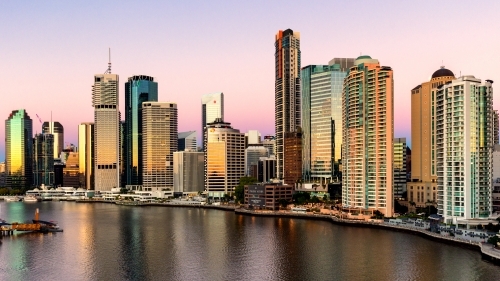 High-rise buildings in Brisbane CBD - Australian Stock Image