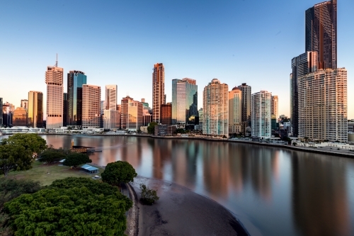 High-rise buildings in Brisbane CBD - Australian Stock Image