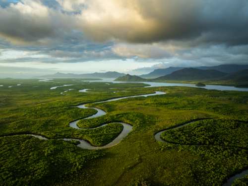 Hinchinbrook channel and Island - Australian Stock Image