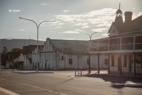 Historic buildings in Wellington New South Wales - Australian Stock Image