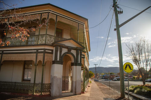 Historic buildings in Wellington New South Wales - Australian Stock Image