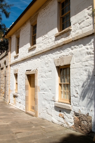 historic Cadmans Cottage in The Rocks - Australian Stock Image