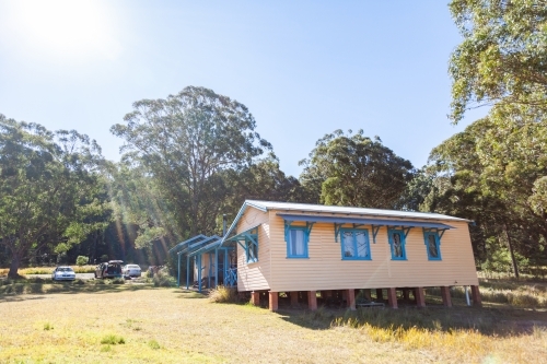 Holiday house cabin in remote location - Australian Stock Image