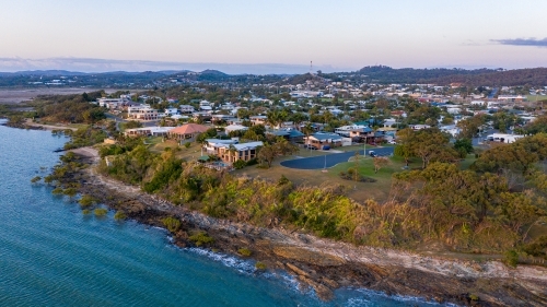 Horizontal shot of a residential area at bay point - Australian Stock Image