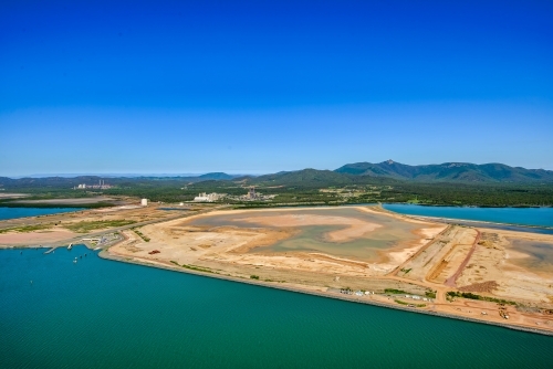 Horizontal shot of Fisherman's Landing near Gladstone, Queensland - Australian Stock Image