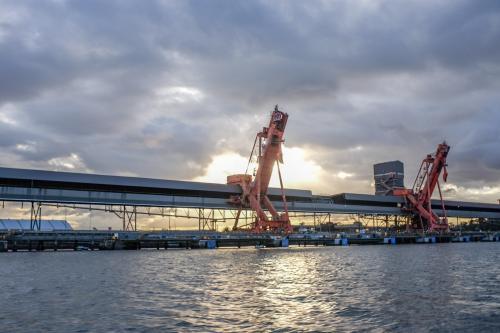 Industrial coal ship loader - Australian Stock Image