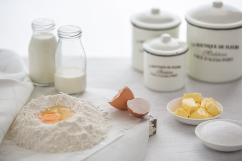 Ingredients for baking - Australian Stock Image