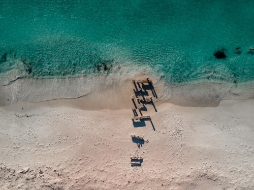 Jurien Bay Old Wooden Jetty - Australian Stock Image