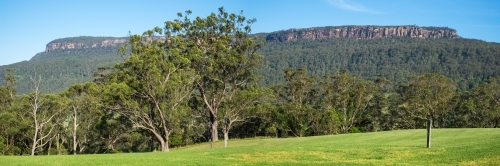 Kangaroo Valley panorama - Australian Stock Image