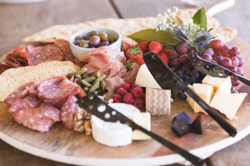 Large Ploughman's Board - Australian Stock Image