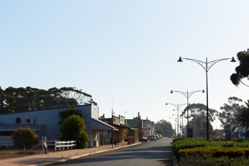 Late afternoon in a quiet country town - Australian Stock Image