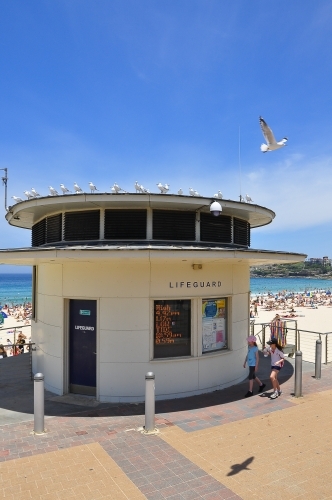 Lifeguard tower - Australian Stock Image