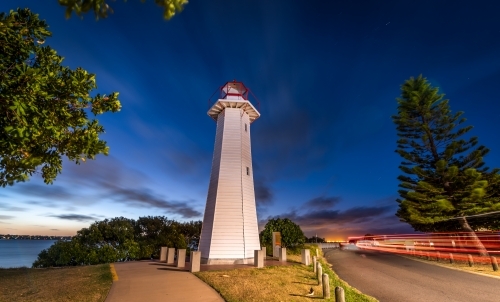 Lighthouse at dusk - Australian Stock Image