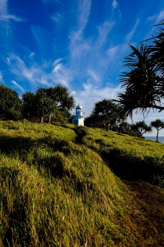 Lighthouse at Fingal Head - Australian Stock Image