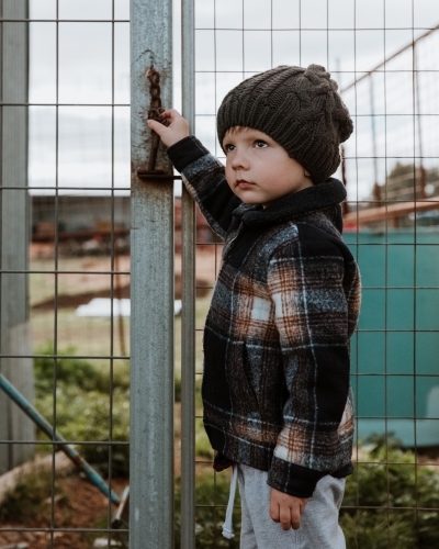 Little Farm Boy - Australian Stock Image