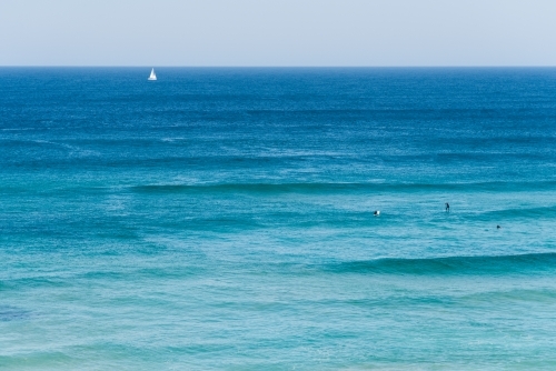 looking out across the blue ocean - Australian Stock Image