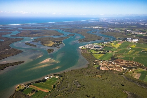 Looking towards the Gold Coast and Jacobs Well - Australian Stock Image