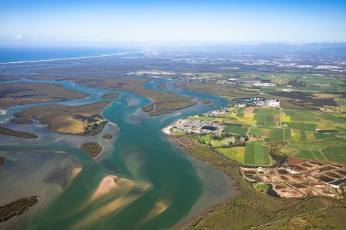 Looking towards the Gold Coast and Jacobs Well - Australian Stock Image