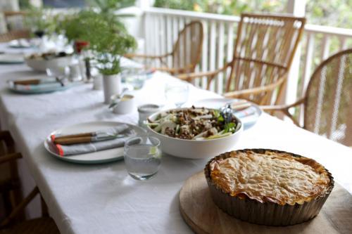 Lunch setup - Australian Stock Image