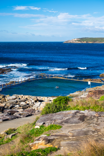 Mahon Pool at North Maroubra beach - Australian Stock Image