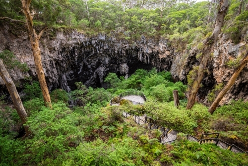 Margaret River Lake Cave Sink Hole - Australian Stock Image