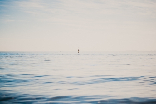 Marker in water, Brighton Beach, Melbourne Victoria - Australian Stock Image