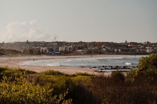 Maroubra Beach on a quiet afternoon at sunset - Australian Stock Image