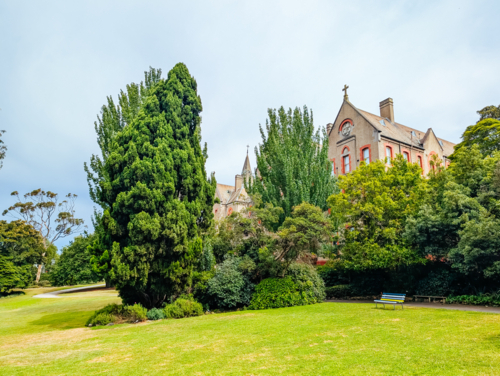 MELBOURNE, AUSTRALIA - DECEMBER 26 2024: Abbotsford Convent on a hot summer's day in Melbourne - Australian Stock Image