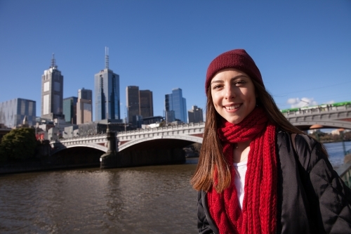 Melbourne on a Sunny Winter Day - Australian Stock Image