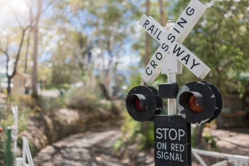 Miniature trains at Galston Trains, Hornsby Model Engineer's Club - Australian Stock Image