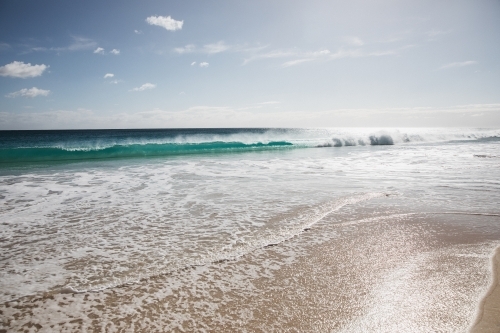 Morning Beach waves - Australian Stock Image