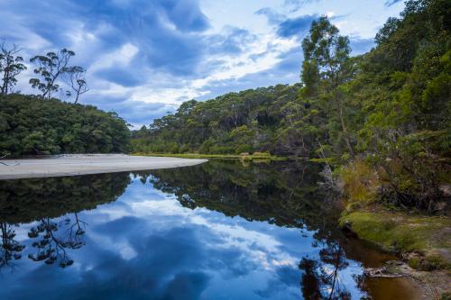 New Falls Creek at New Harbour - Australian Stock Image