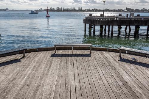 Newcastle Harbour resting place - Australian Stock Image